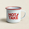 Hot Take enamel mug